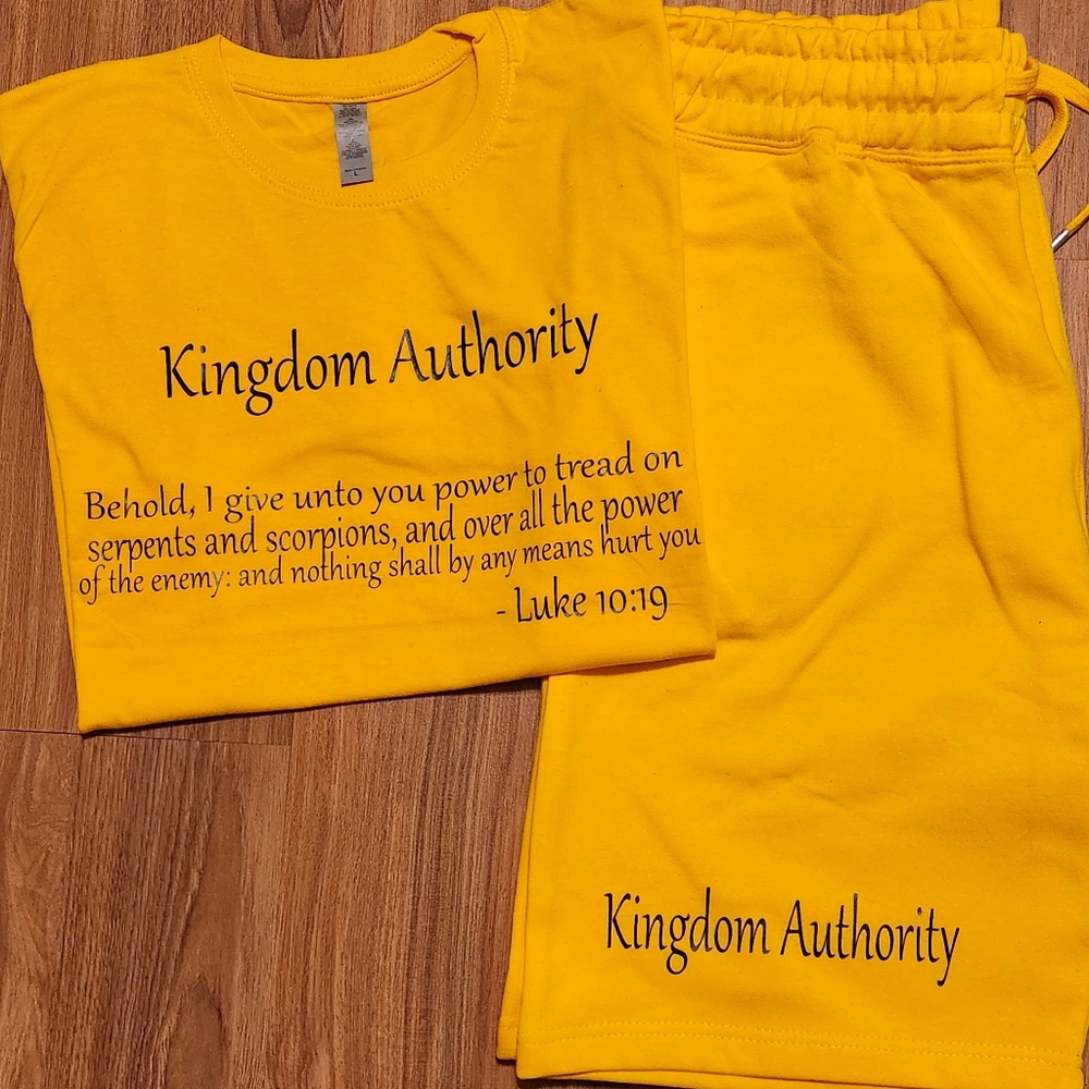Custom designed short-set made by myself.